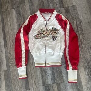 Ecko Red Y2K Bomber Jacket